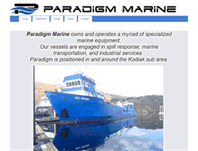 Tablet Screenshot of paradigmmarine.com